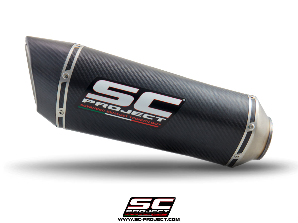 HONDA CB650F (2017 - 2018) Full Exhaust System 4-1, with SC1-R Muffler, with Carbon fibre end cap