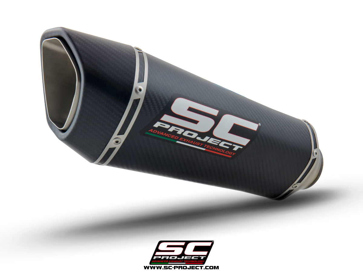 HONDA CB650R (2019-2023) Full Exhaust System 4-1, with SC1-R Muffler, with carbon fibre end cap