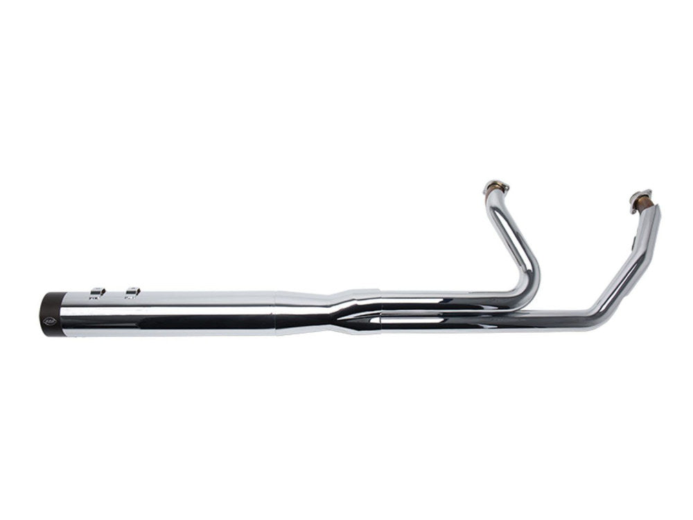 2-into-1 Sidewinder Exhaust – Chrome with Black End Cap. Fits Touring 2017up.