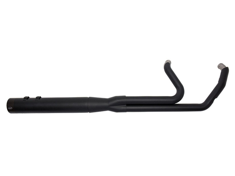 2-into-1 Sidewinder Exhaust – Black with Black End Cap. Fits Touring 2017up.
