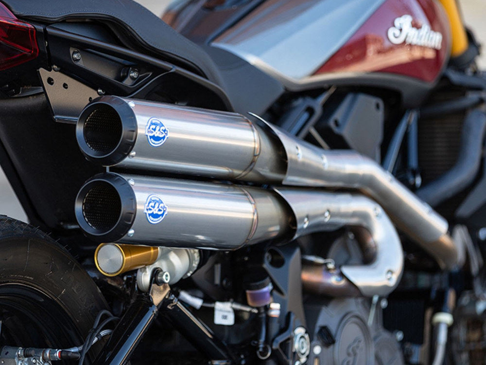 Grand National 2-into-2 High Exhaust – Stainless Steel. Fits Indian FTR1200 2019up.