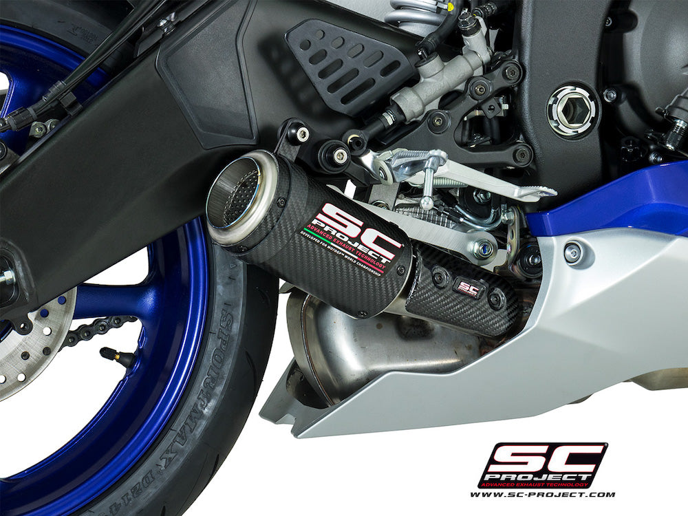 YAMAHA YZF R6 Race (2021-2024) CR-T Muffler, low position, Carbon fibre