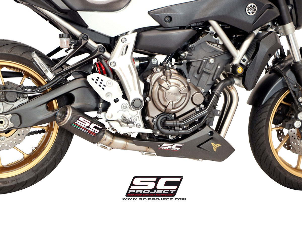 YAMAHA MT-07 (2013 - 2016) Full Exhaust System 2-1, with CR-T Muffler