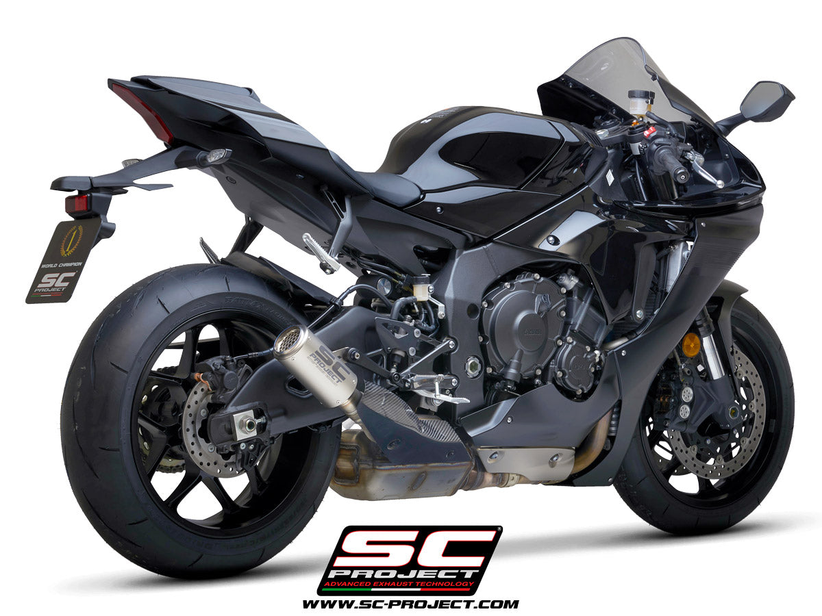 YAMAHA YZF R1 (2020-2024) - R1M CR-T Muffler, with Titanium mesh on exit muffler