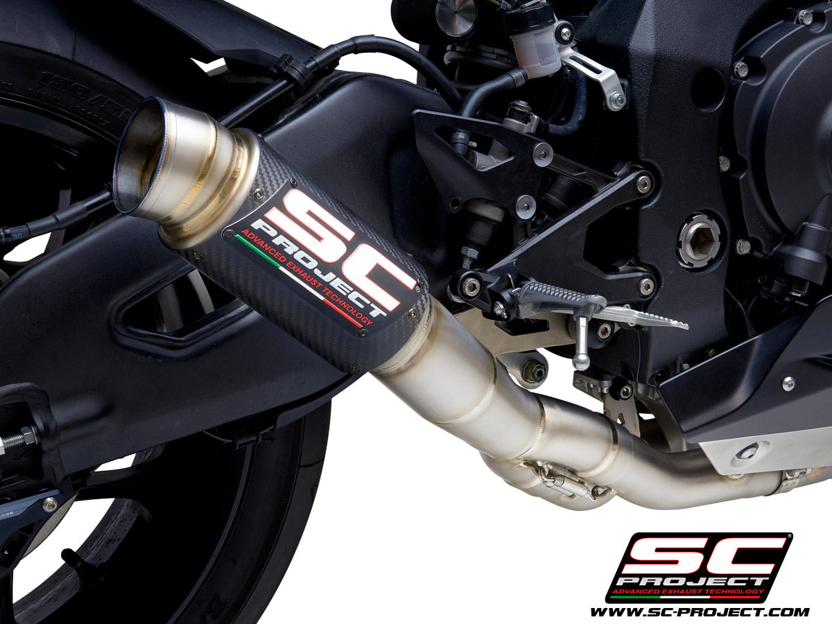 R1M YAMAHA YZF R1 (2020-2024) - R1M GP70-R Muffler, with Titanium end cap, with de-cat link pipe