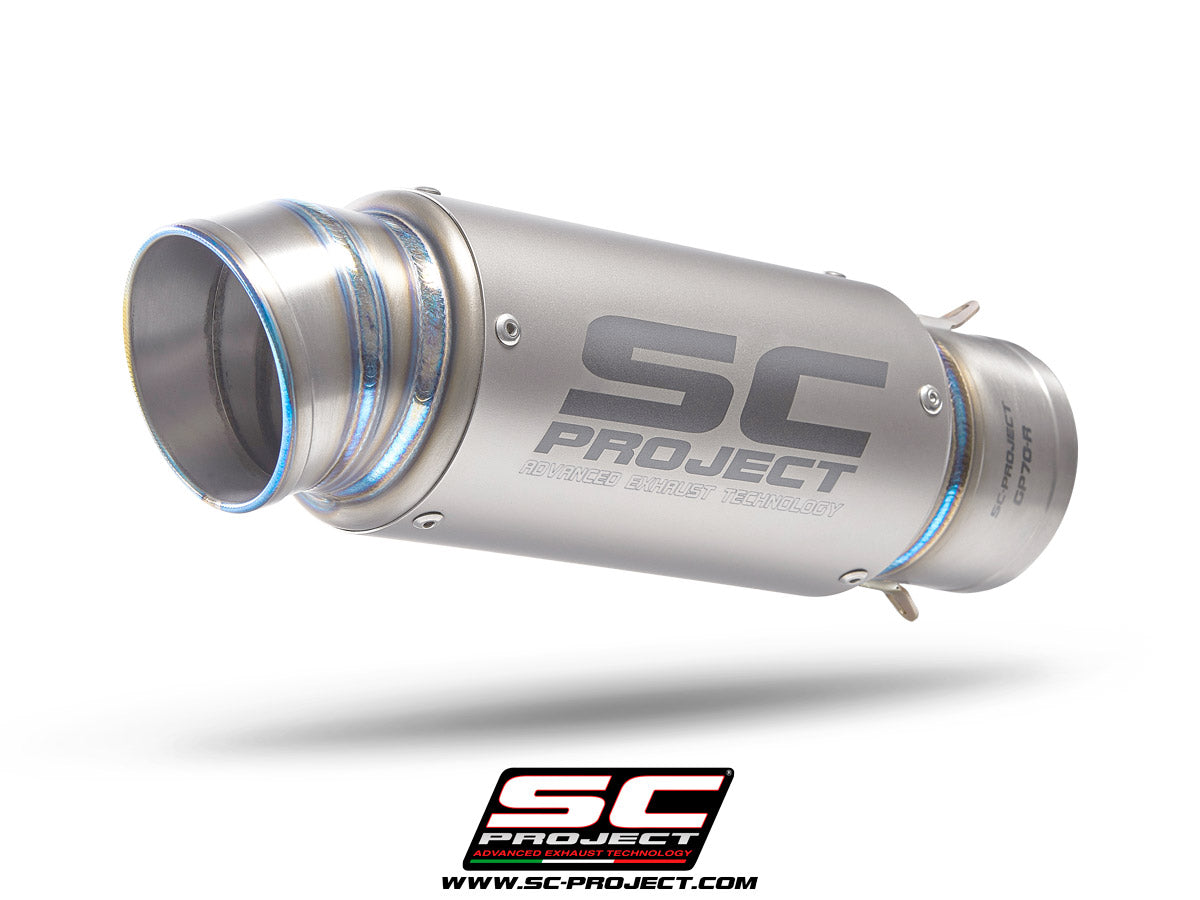 R1M YAMAHA YZF R1 (2020-2024) - R1M GP70-R Muffler, with Titanium end cap, with de-cat link pipe