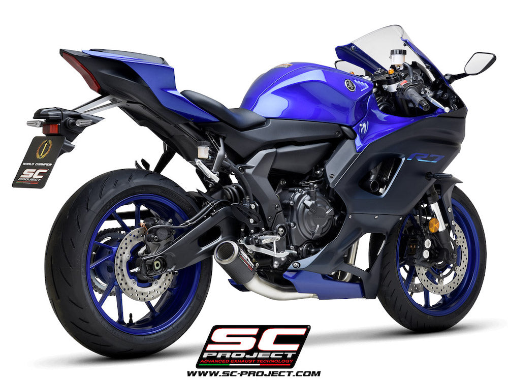 YAMAHA YZF R7 (2021-2024) Full 2-1 stainless steel exhaust system, with CR-T muffler - Racing