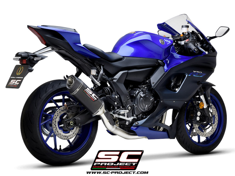 YAMAHA YZF R7 (2021-2024) Full 2-1 stainless steel exhaust system, with SC1-S muffler - Racing