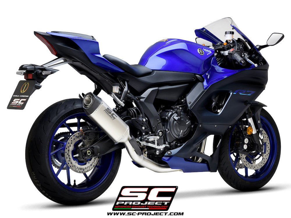 YAMAHA YZF R7 (2021-2024) Full 2-1 stainless steel exhaust system, with SC1-S muffler - Racing