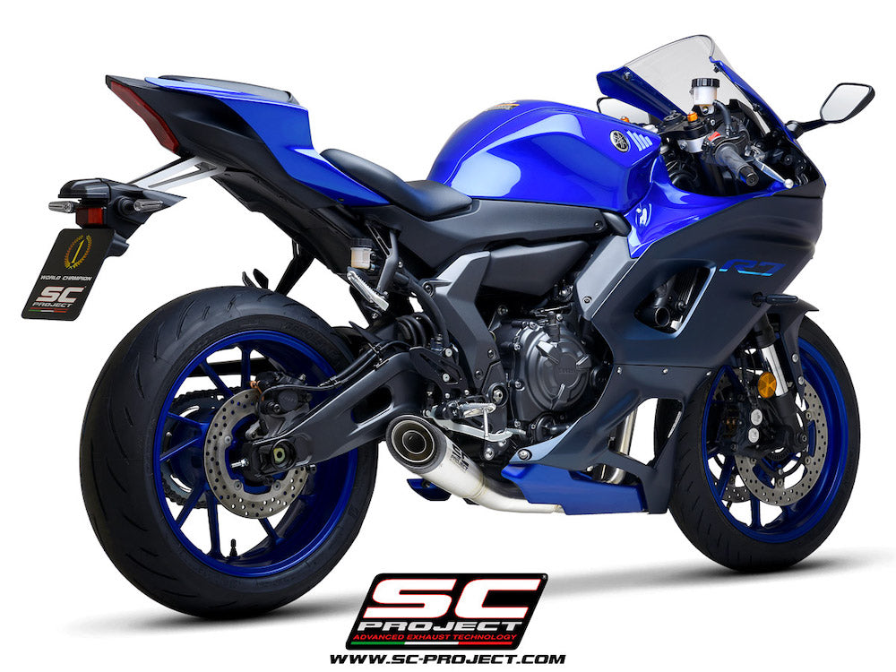 YAMAHA YZF R7 (2021-2024) Full 2-1 exhaust system with S1 muffler, Stainless Steel Aisi 304 - Racing