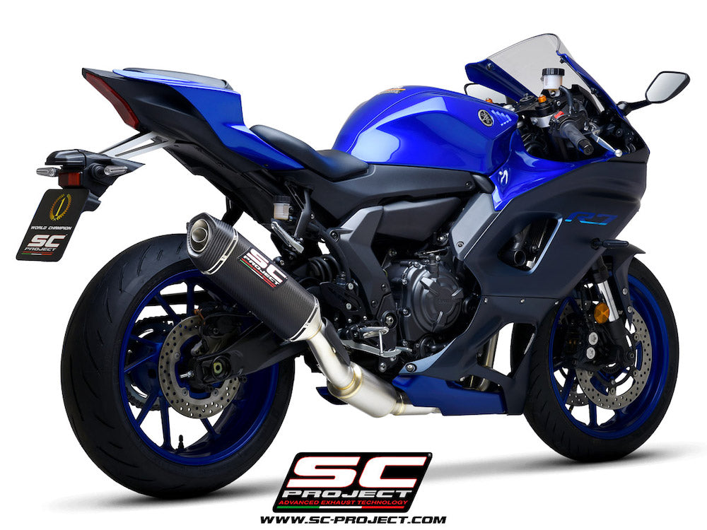 YAMAHA YZF R7 (2021-2024) Full 2-1 stainless steel exhaust system, with SC1-S muffler - EURO 5