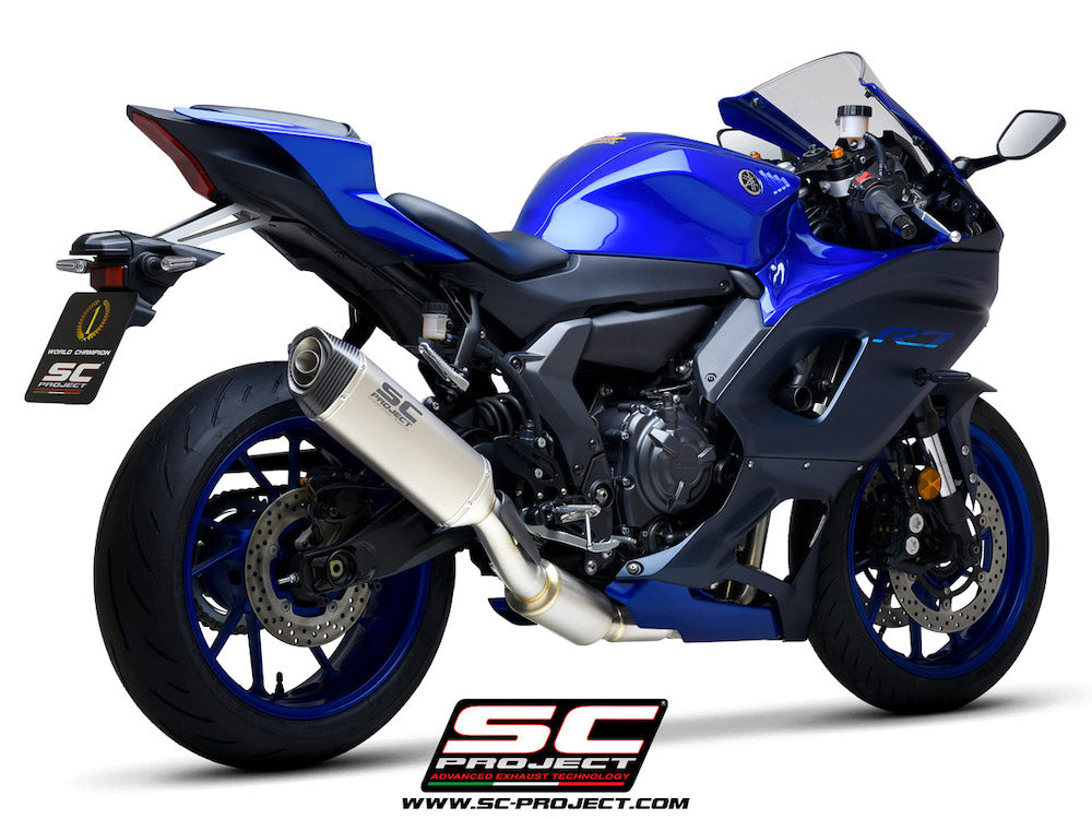YAMAHA YZF R7 (2021-2024) Full 2-1 stainless steel exhaust system, with SC1-S muffler - EURO 5