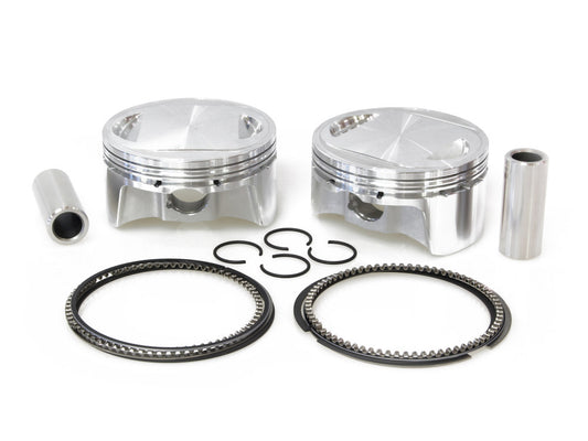 Standard Pistons with 10.75:1 Compression Ratio. Fits Twin Cam 2007-2017 96ci or 103ci to 107ci Big Bore Conversion