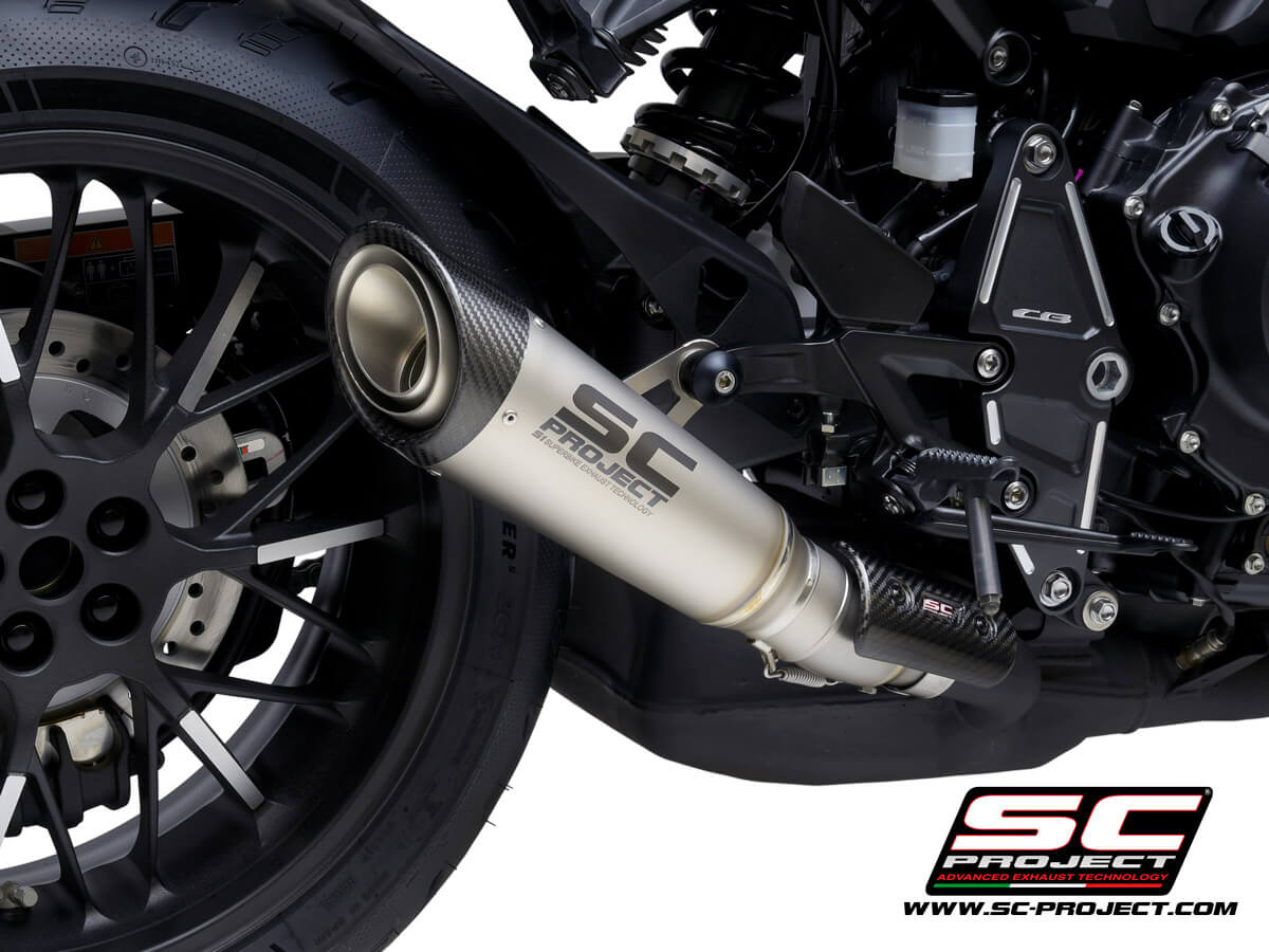 HONDA CB1000R (2021-2024) S1 Muffler, titanium, with carbon fibre end cap