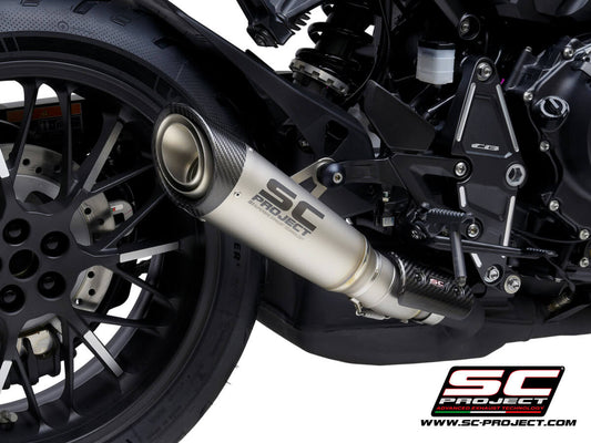 HONDA CB1000R (2021-2024) S1 Muffler, titanium, with carbon fibre end cap