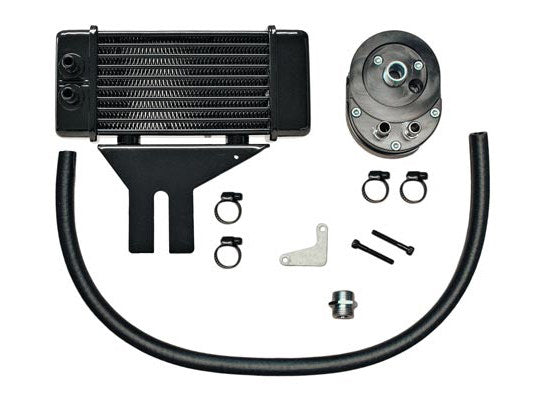 10-Row LowMount Oil Cooler Kit. Fits Dyna 1991-2017