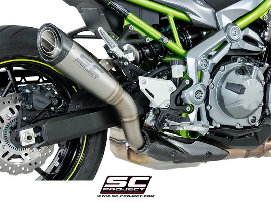 KAWASAKI Z 900 (2017 - 2019) - S1 Muffler, Titanium, with Carbon fibre end cap