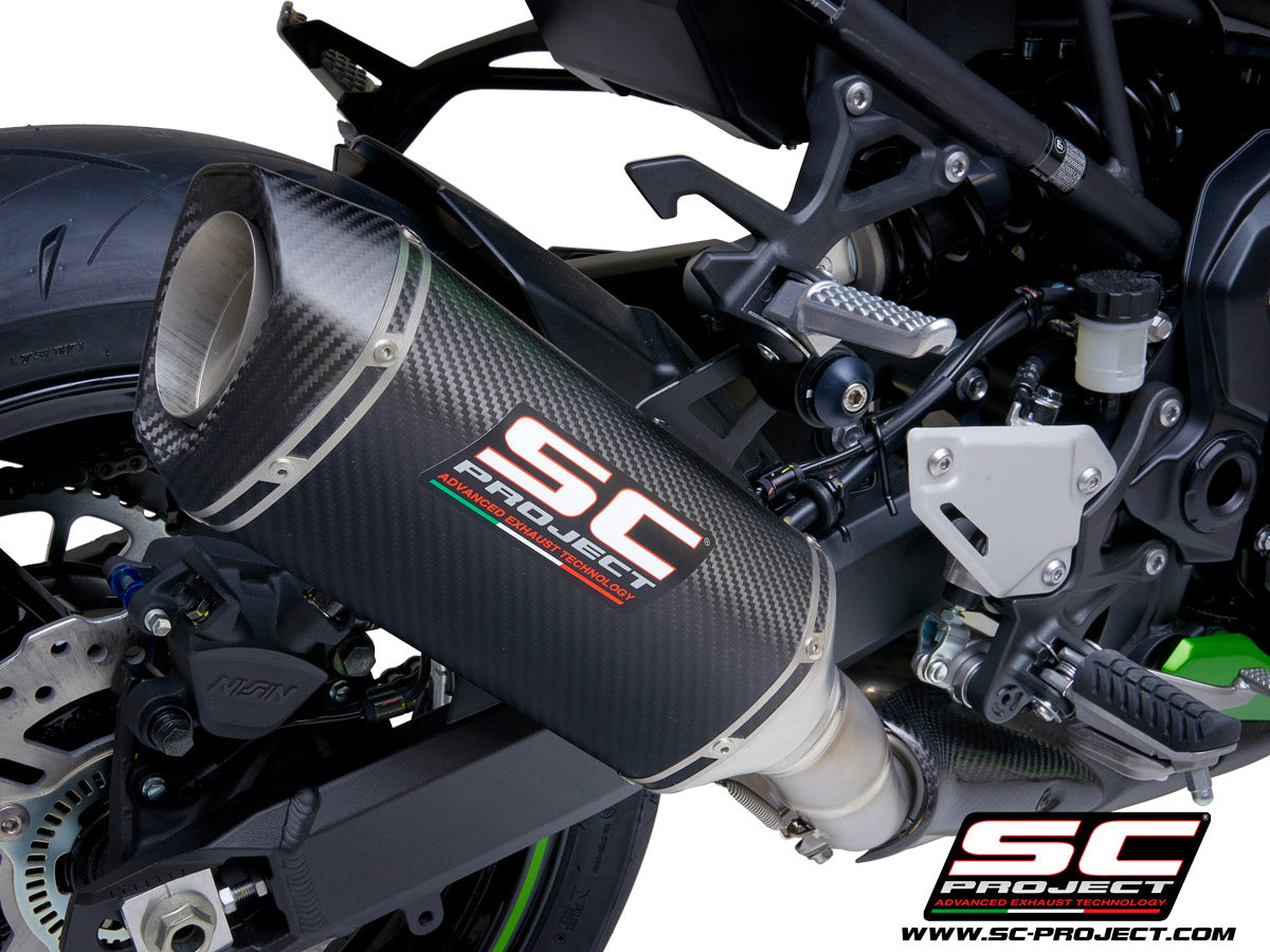 KAWASAKI Z 900 (2021-2024) SC1-S Muffler, with Carbon fibre end cap
